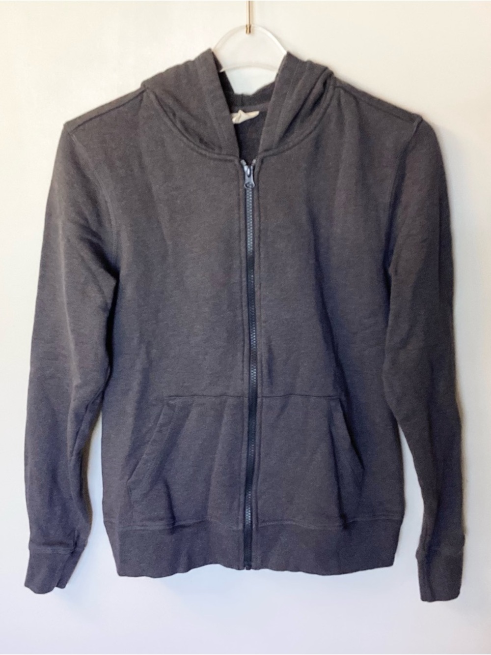 NWOT Pact Organic Brushed Fleece Full Zip Hoodie - Gray - M